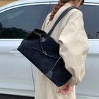 LEFTSIDE Women's PU Leather Shoulder Bag 2025 Winter New Fashion Retro Underarm Bag Luxury Brand Designer Handbags Tote Bags