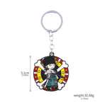 One Piece Luffy Straw Hat Keychain Rotatable Zoro Skull Metal Pendant Role-Playing Decorative Accessories Fan Jewelry Gift