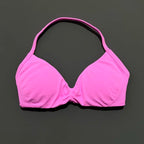 HISTELLO Sports Bra Push Up Strappy Sexy Open Back Gym Crop Top Removable Cups Women Workout Clothing Gym Top Halter Sport Bra