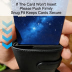 Rfid PU Leather Men Wallets Credit Card Holder Trifold Wallet Card Case Smart Slim Thin Coin Pocket Wallet for Daily Use