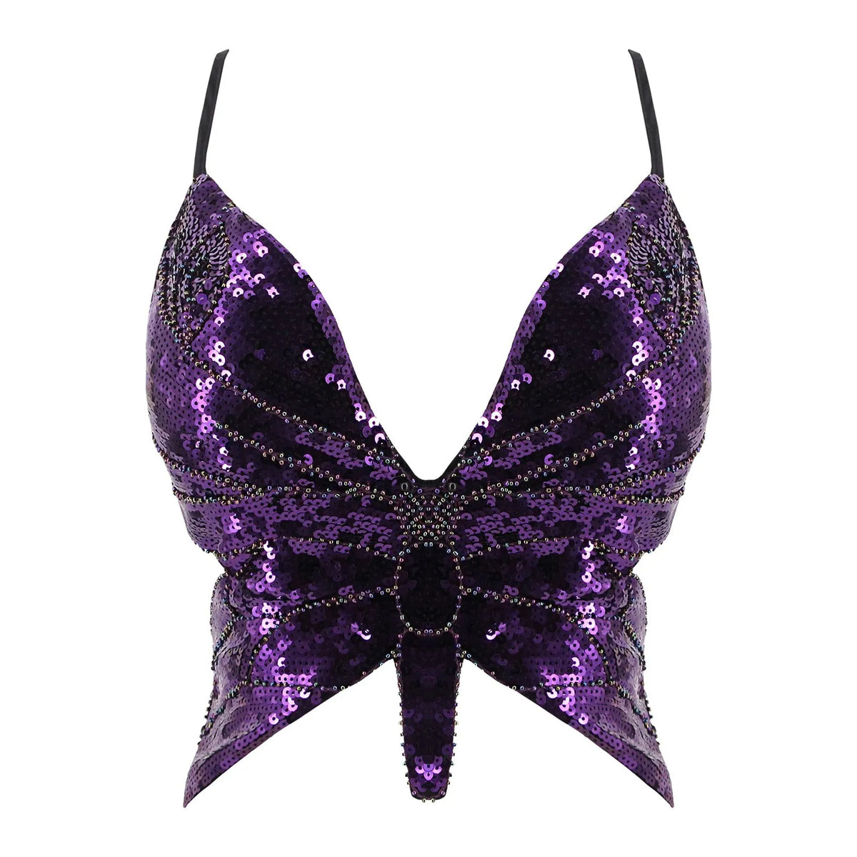 2025 Sparkly Sequin Crop Top Women Clothing Bandage Backless Dance Vest Vintage Party Camisole Tank Tops Clubwear Glitter Outfit