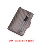 Anti Thief Rfid Credit Card Holder Men Wallet Women Smart Minimalist Wallet Carbon Slim Bank Cardholder Case Bag Carteras Choice