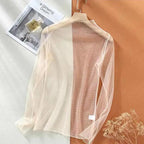 2026  Autumn Hollow Out Mesh T-Shirt Daisy Flower Pattern Crop Top sexy Transparent Long Sleeves Basic Tops For Women Lace Tops