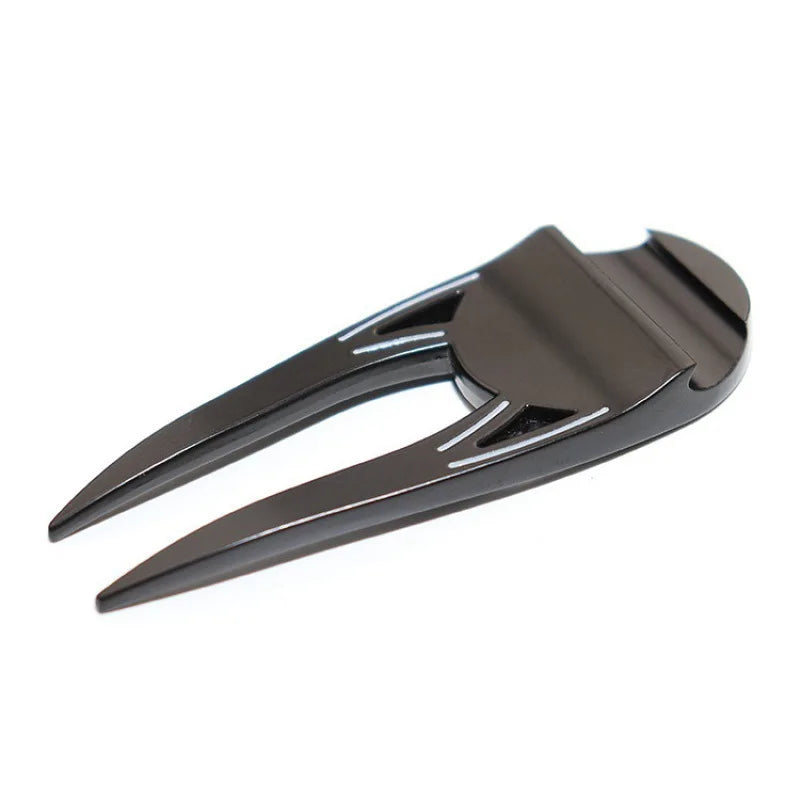 1 Pc Golf Greens Fork Turf Repair Tools Golf Divot Tool Position Marker Outdoor Sports Metal Durable Golf Accessories Supplies