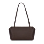 Luxury Women's Genuine Cowhide Leather Mini Shoulder Tote Bag Pebbled Leather Long Strap Underarm Handbag Minimalist Daily Purse