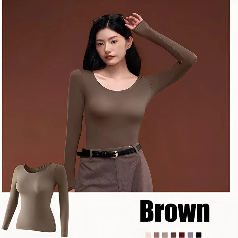 1 Set Sexy Women's Thermal Underwear Winter Clothes Seamless Thick Warm Lingerie Women Thermal Clothing Set Woman 2 Pieces