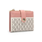 CH Luxury Brand Retro Design Business Card Bag Fashion Button Classic Folding Wallet Compact and Lightweight Women's Square Bag
