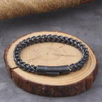 Vikings Jewelry Personalized Pattern Chain Bracelet Men's Thick Section Boy Hip-hop Street Hipster Fashion Jewelry with Wood Box