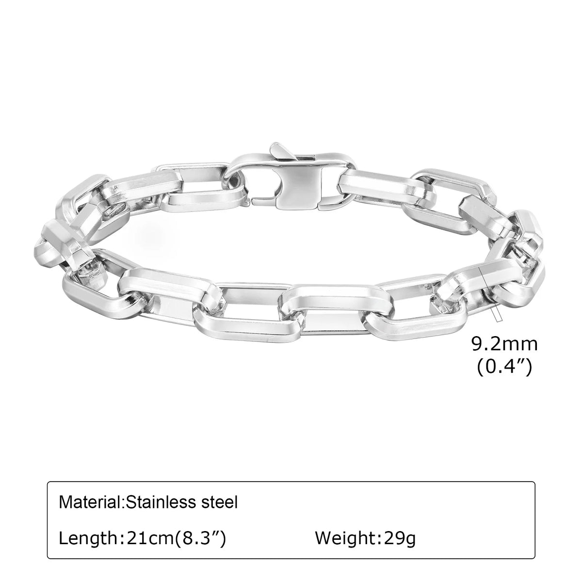 Vikings Jewelry Personalized Pattern Chain Bracelet Men's Thick Section Boy Hip-hop Street Hipster Fashion Jewelry with Wood Box