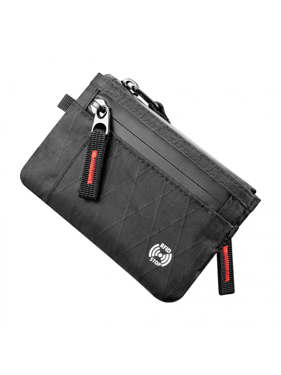 Edc Fashionable Rfid Anti-Theft Ultra-Thin Wallet |   Unisex Zippered Coin Purse |   Multi-Compartment Credit Card Holder, Portable and Lightweight Travel Accessory