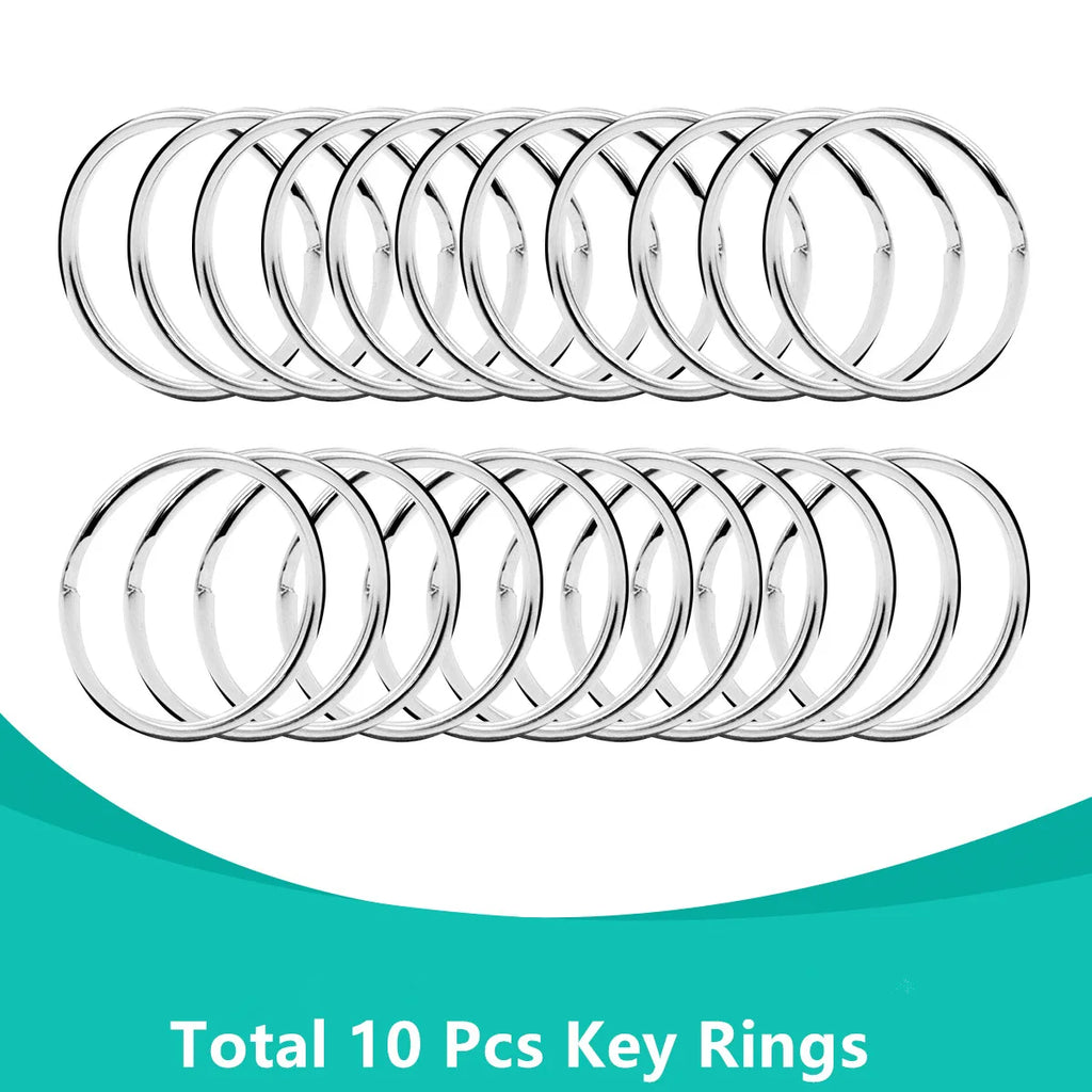 20pcs Swivel Lobster Clasp with Key Ring 10pcs Key Chain 10pcs Key Ring Lanyard Clip Keychains Decoration DIY Crafts 32mm/1.25in