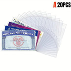 8/10/20PCS PVC Card Protective Cover, Card Holders Sleeves, Suitable For Social Security, Medical Insurance, and Credit Cards