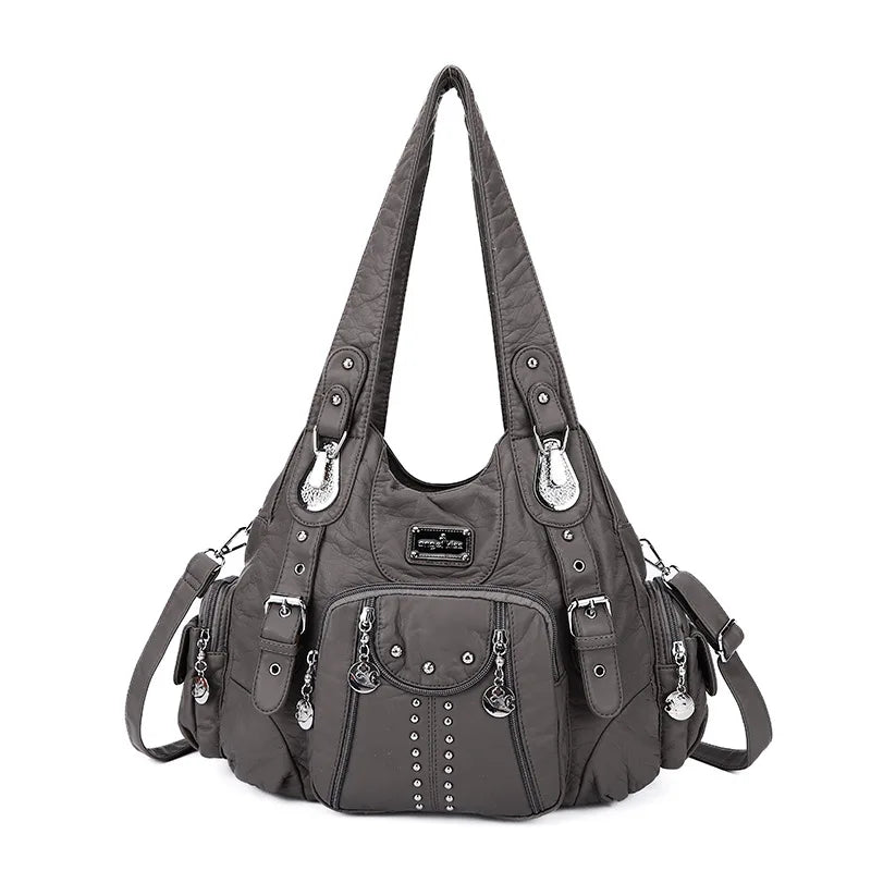 Bag Women Fashion Handbags Women Shoulder Bags PU Leather Handbag Female Satchel Shoulder Purse Bag Bolsa Feminina