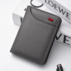 1Pc New Ultra-thin Mini Soft PU Leather Credit Card Wallet Holder Short Vertical High Quality Men's Wallet