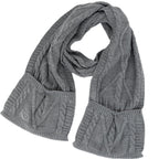 Knit Scarf with Pockets