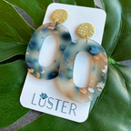 Acrylic Statement Loop Unique Lightweight Earrings