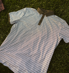 Sage Green Mosaic Performance Polo