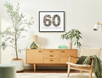 60th Birthday Photo Collage Template – Canva Editable, Digital Download