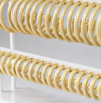 Hoops - Brushed Gold