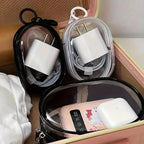 1/2Pcs Clear PVC Doll Display Storage Bag With Keychain Dustproof Portable Doll Organizer Pouch Outdoor Carry Case Accessories
