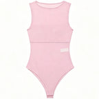HXAO Sexy Transparent Tulle Bodysuit Women Summer 2026 Chic Black Corset Bodys Woman Bodycon Sleeveless Thong Bodysuit Mesh Tops