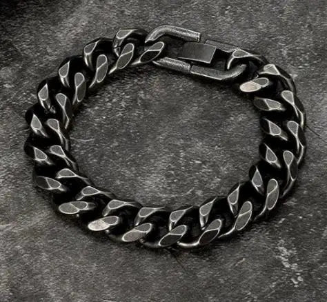 Vikings Jewelry Personalized Pattern Chain Bracelet Men's Thick Section Boy Hip-hop Street Hipster Fashion Jewelry with Wood Box