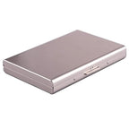 Antitheft ANTI Rfid Blocking ID Bank Credit Card Holder Wallets Men Slim Thin Aluminum Box Metal Mini Minimalist Cardholder Case
