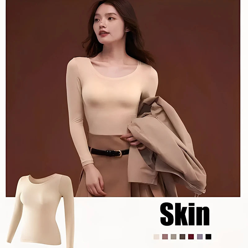 1 Set Sexy Women's Thermal Underwear Winter Clothes Seamless Thick Warm Lingerie Women Thermal Clothing Set Woman 2 Pieces