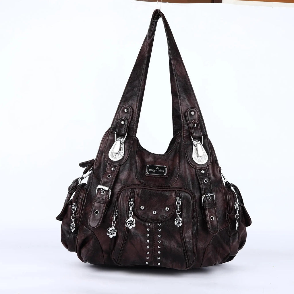 Bag Women Fashion Handbags Women Shoulder Bags PU Leather Handbag Female Satchel Shoulder Purse Bag Bolsa Feminina