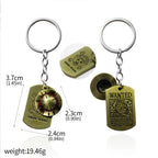 One Piece Luffy Straw Hat Keychain Rotatable Zoro Skull Metal Pendant Role-Playing Decorative Accessories Fan Jewelry Gift