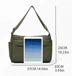 Casual Multi-pocket Messenger Bags for Women Fashion Nylon Shoulder Bag Ladies Large Handbags Female Travel Shopping Tote Purse