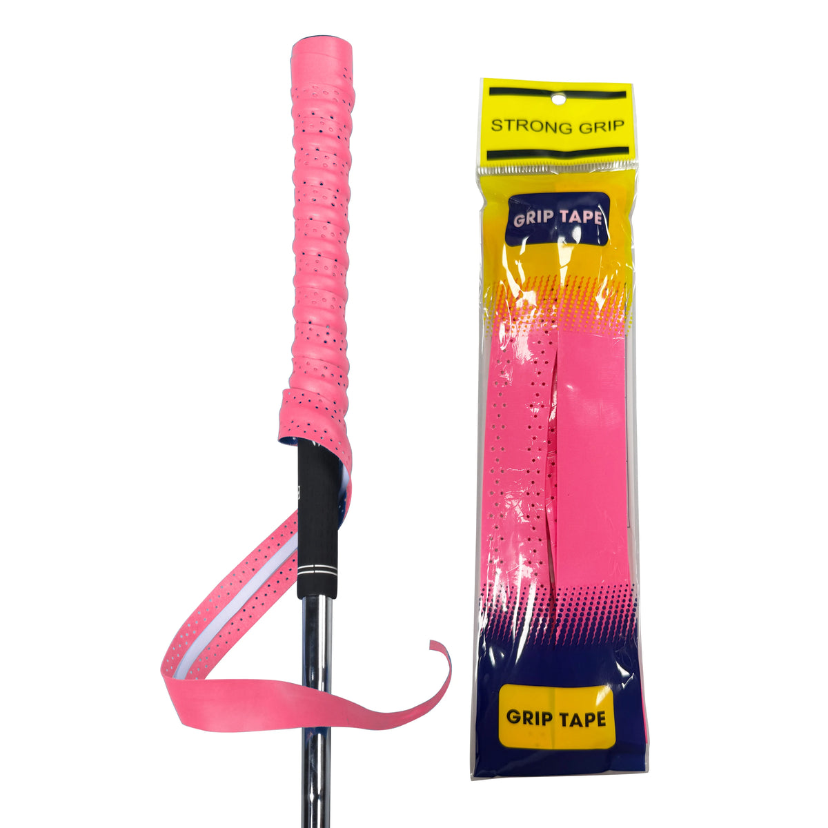 Golf Club Grip Tape Golf Grip Wrapping Tapes Non-slip Sweatproof PU Wrapping Quick Replacement Golf Club Grip Solution