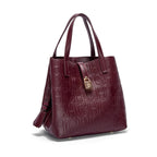 Classic Simple Solid Color Women's New 2024 Large Capacity Handbag Letter Element Women's Handbag