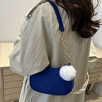 Mini Women Shoulder Bags Fashion Felt Women's Bag Design Advanced Underarm Handbags Mini Saddle Bag
