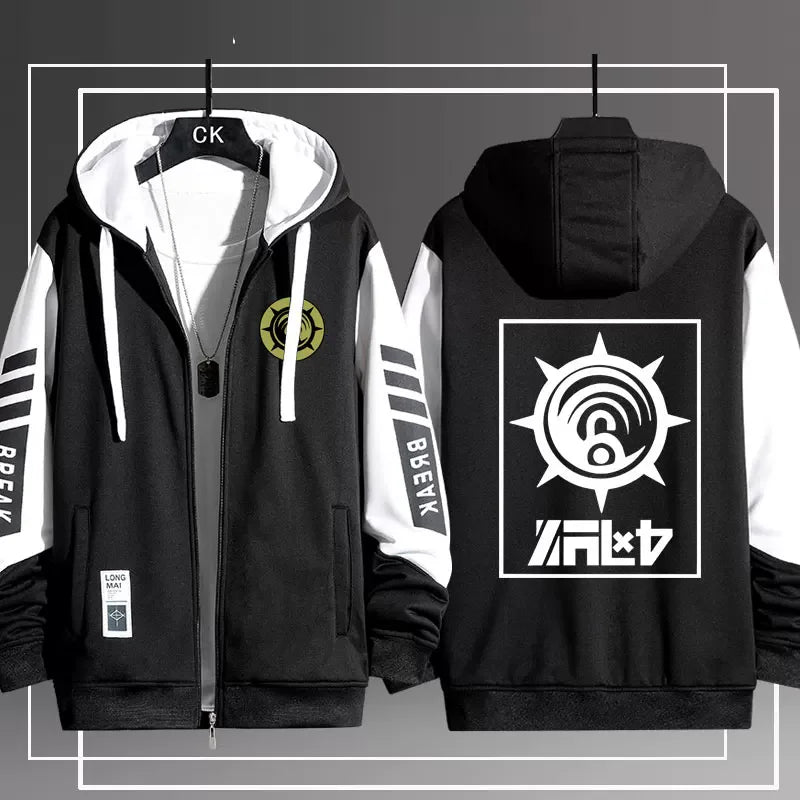 GACHIAKUTA Zip Up Hoodie Rude Riyo Costume Casual Harajuku Long Sleeves Men Women Zipper Hoodies Sweatshirt Outerwear Coat