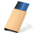 ID Credit Bank Card Holder Wallet Luxury Brand Men Women Anti Rfid Blocking Protected Magic  Slim Mini Small Money Wallets Case