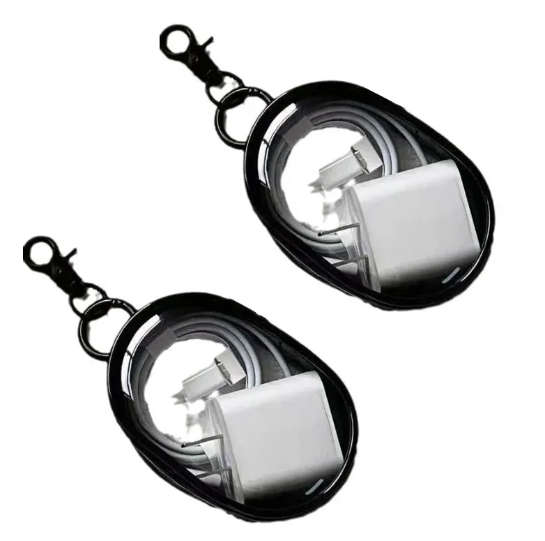 1/2Pcs Clear PVC Doll Display Storage Bag With Keychain Dustproof Portable Doll Organizer Pouch Outdoor Carry Case Accessories