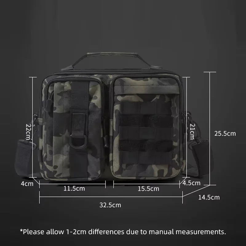 Trekking Tactical Handbags Shoulder Bag Camping for Man Hiking Travel Climbing Fishing Sling Crossbody Outdoor Weekend Molle Bag