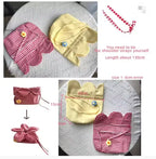 Retro Flower Design Women's Phone Pouch Shoulder Bags College Girls Small Crossbody Bag Cute Plaid Female Handbags Clutch Purse