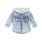 2022-06-23 Lioraitiin 0-5Years Toddler Boys Spring Autumn Coat Long Sleeve Button Down Patchwork Hooded Jackets