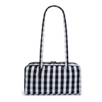 Nylon Tote Bag Bowler Bag Women Shoulder Purse with Keychain Clip, Lightweight Zipper Handbag Daily Work Travel Gym Gift for Mum