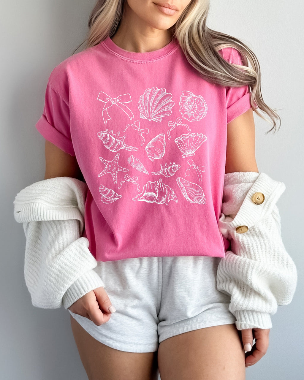 Seashell Lake Beach Comfort Colors Shirt – Mountain Hiking Camping Vacation Nature Graphic