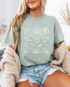 Seashell Lake Beach Comfort Colors Shirt – Mountain Hiking Camping Vacation Nature Graphic