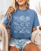 Seashell Lake Beach Comfort Colors Shirt – Mountain Hiking Camping Vacation Nature Graphic