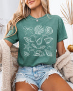Seashell Lake Beach Comfort Colors Shirt – Mountain Hiking Camping Vacation Nature Graphic