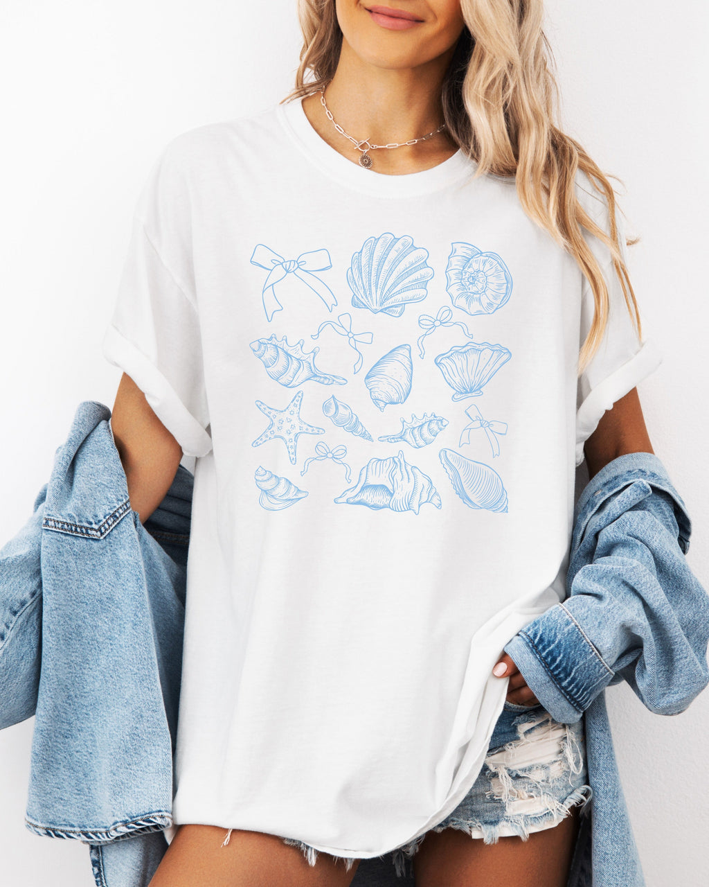 Seashell Lake Beach Comfort Colors Shirt – Mountain Hiking Camping Vacation Nature Graphic