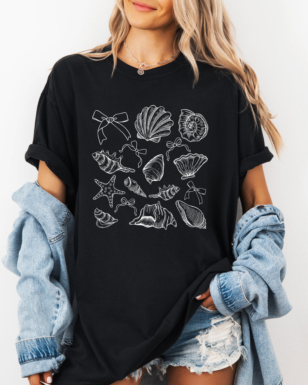 Seashell Lake Beach Comfort Colors Shirt – Mountain Hiking Camping Vacation Nature Graphic