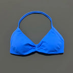 HISTELLO Sports Bra Push Up Strappy Sexy Open Back Gym Crop Top Removable Cups Women Workout Clothing Gym Top Halter Sport Bra