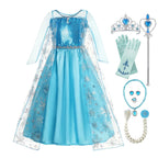 Moana Elsa Princess Dress for Girls Costume Kid Children Cosplay Birthday Carnival Party Outfit Toddler Fancy 2-8Y Birthday Gift