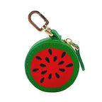 Fruit Coin Purse Cherry Blueberry Design Fruit Charm Coin Purse Cute PU Leather Pendant Keychain Earphone Bag Mini Storage Bag